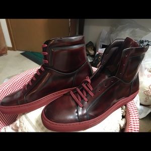 Haxby high top genuine Italian leather men sneaker